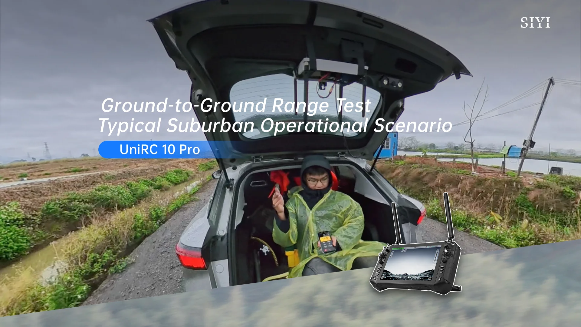 SIYI UniRC 10 Pro Ground to Ground Range Test (Typical Suburban)