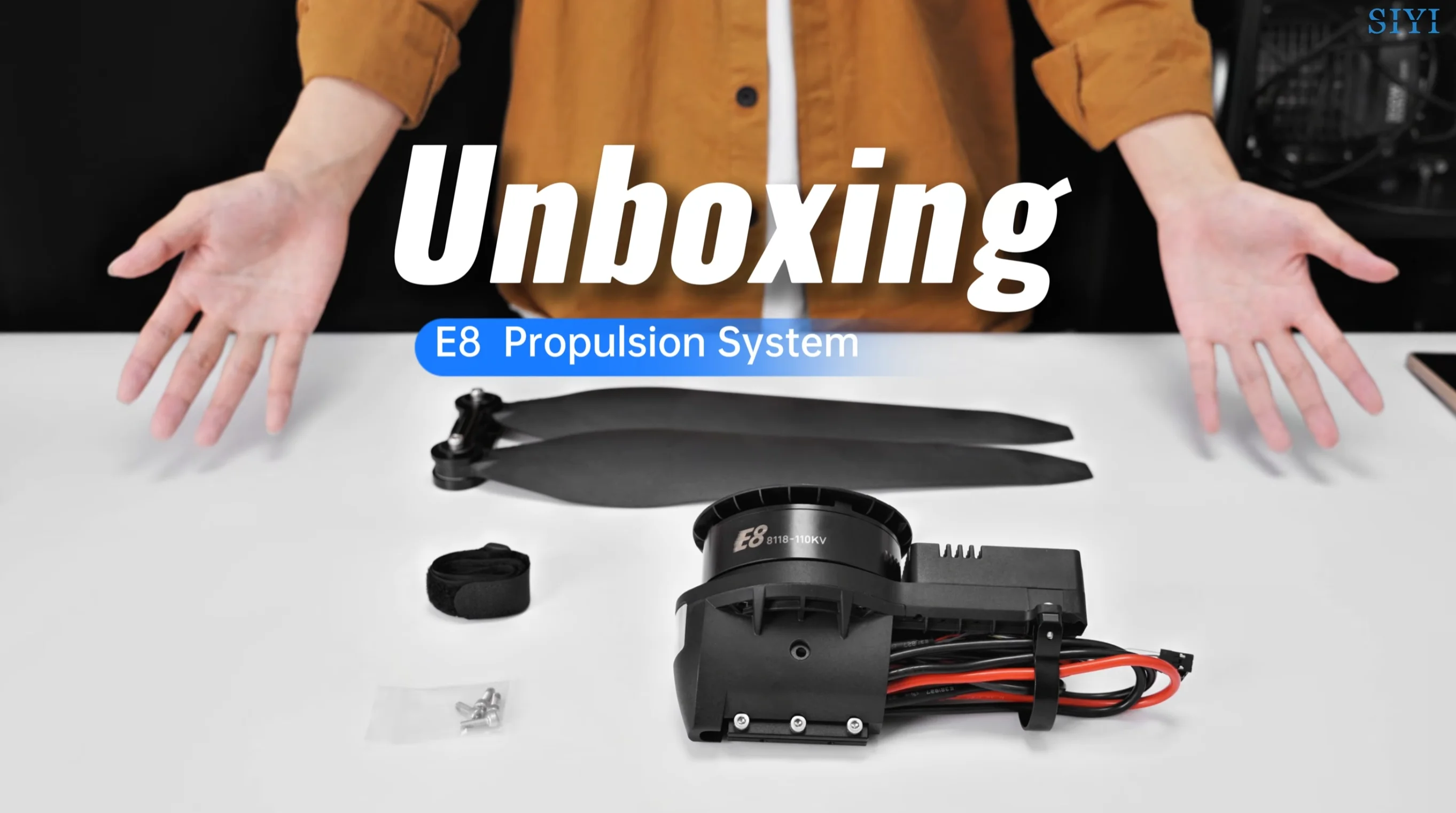 Immersive Unboxing: Complete Component Checklist for SIYI E8 Propulsion System!