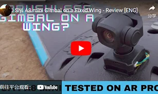 Siyi A8 mini Gimbal on a Fixed Wing - Review