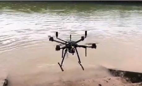 N7 Autopilot and F9P RTK Flying Above Waterface - Excellent Altitude Control!