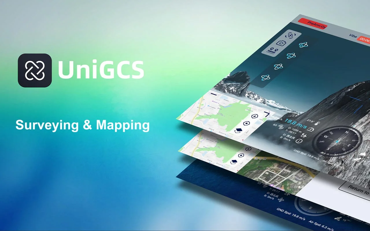 Amazing drone mapping wonders! UniGCS helps you easily complete route planning and modeling