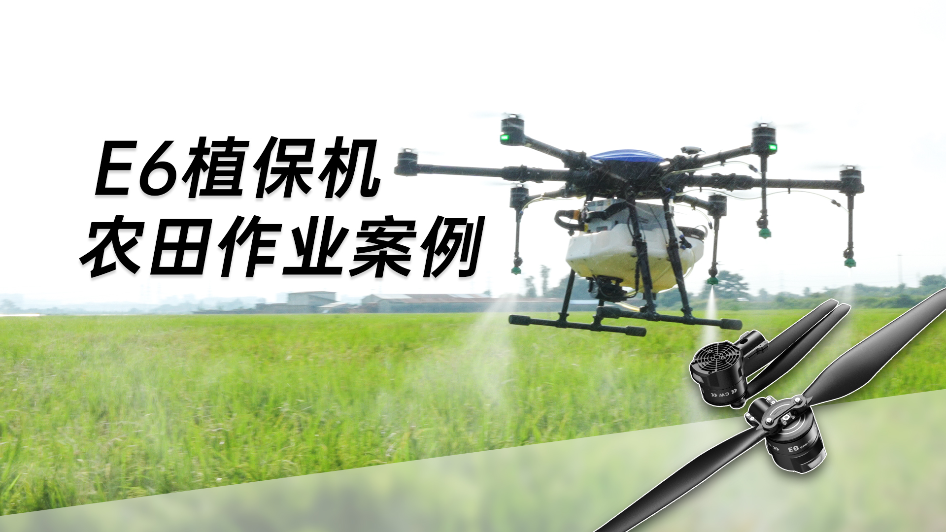 E6植保机农田作业案例